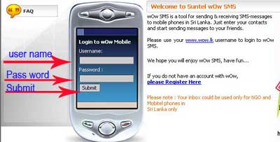 SMS to Sri Lanka